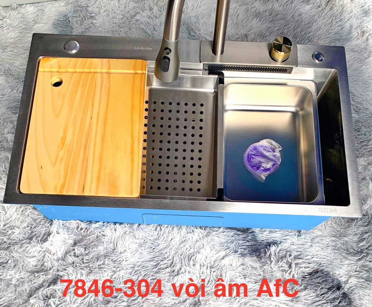 Chậu rửa bát inox 304 KT 78x46 Maxxa